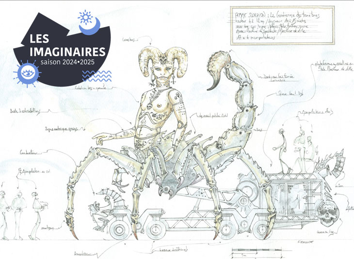 croquis 
maquette exposition halle de la machine gardien du temple
